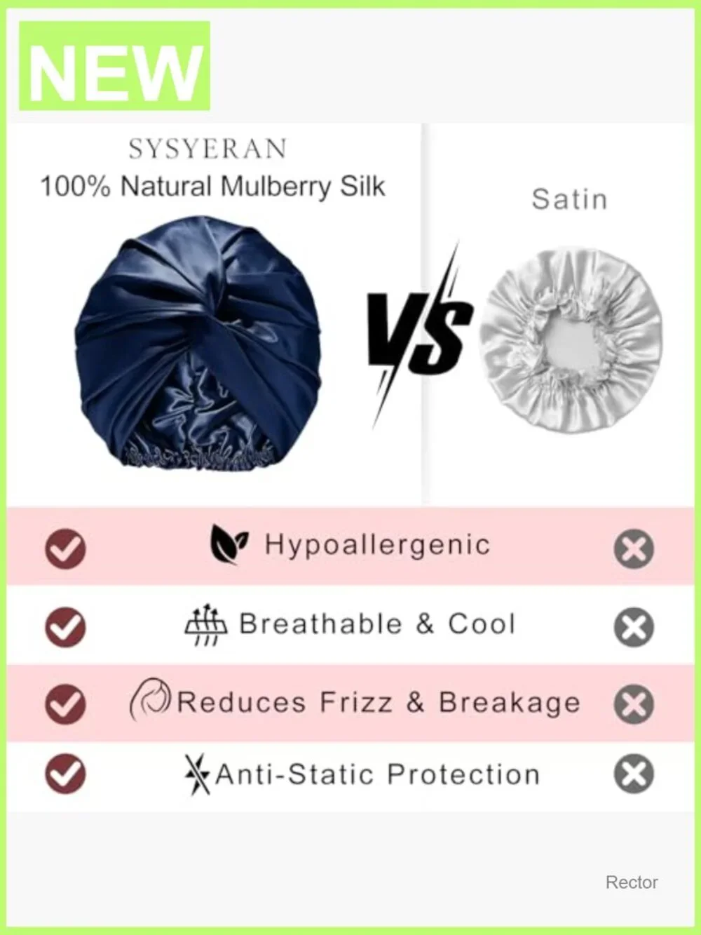 100% Mulberry Silk Bonnet for Sleeping - Hair Night Cap